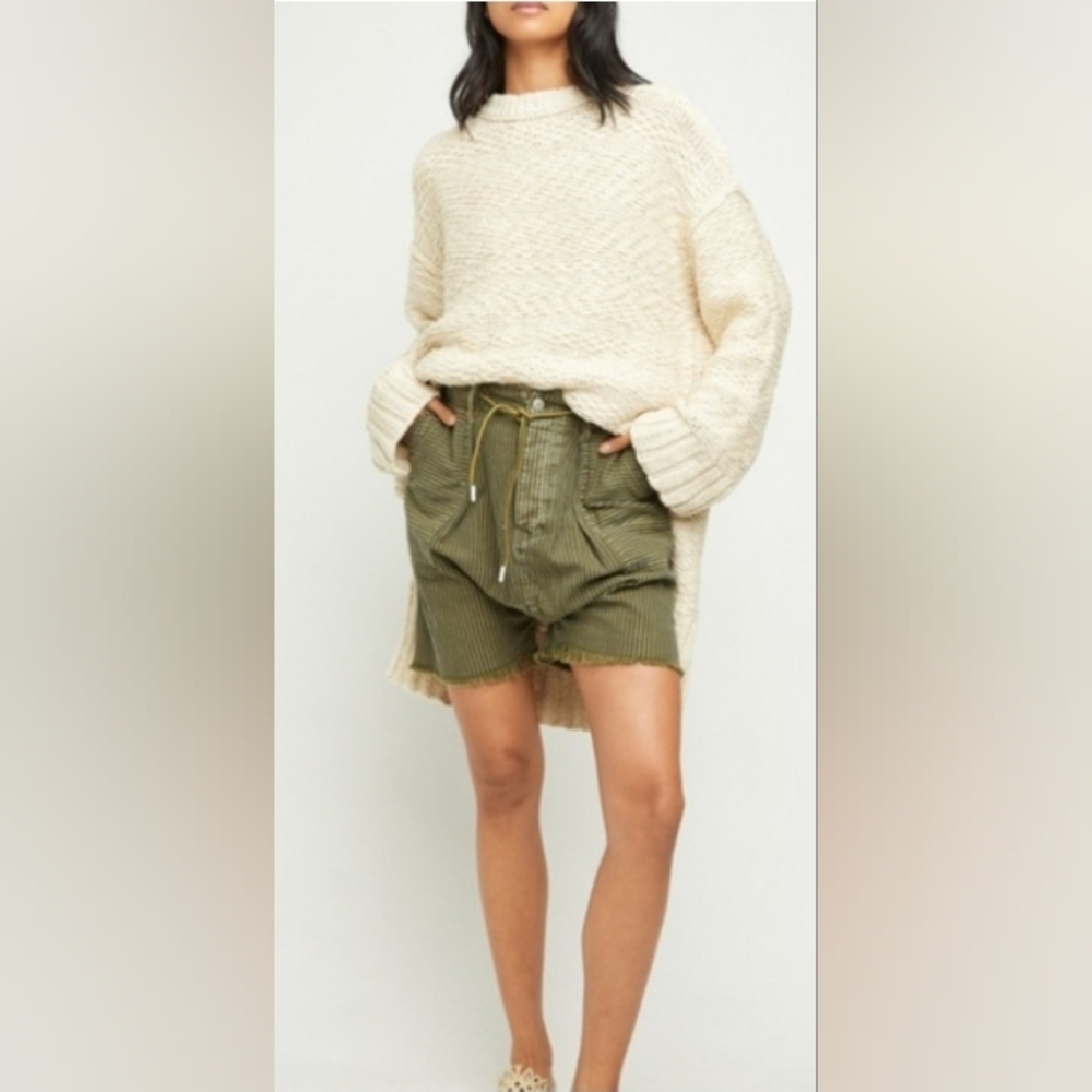 Jaded Gypsy Olivia Striped Harem Shorts.
